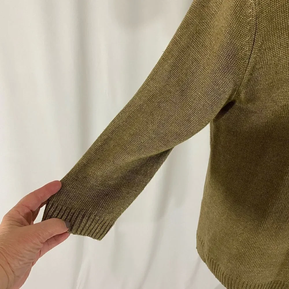 Talbots 💯% Linen Boatneck Sweater - Picture 4 of 8